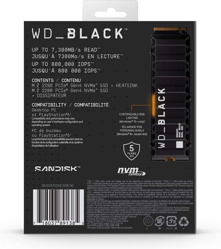 Megekko.nl - Sandisk WD_Black SN850X 1TB Heatsink M.2 SSD