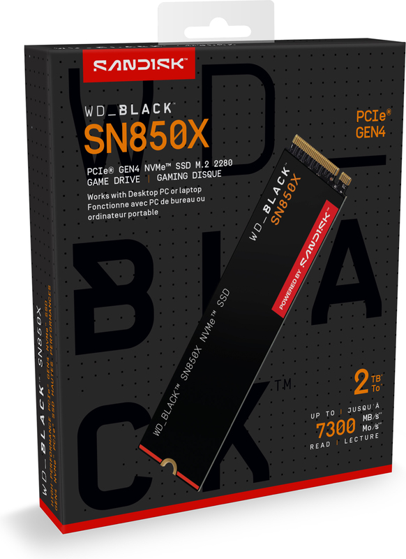 内蔵型SSD Sandisk WD_BLACK SN850x 2TB WD Black Megekko.nl - Sandisk WD_Black SN850X 2TB M.2 SSD