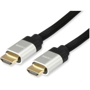 Equip HDMI UHS E.Gewebe 2.1 A-A St/St 15.0m 8K60Hz HDR zwart