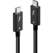 Lindy 31120 Thunderbolt 4 40Gbps 100W Alt-DP 1.00m Zwart USB-C Kabel
