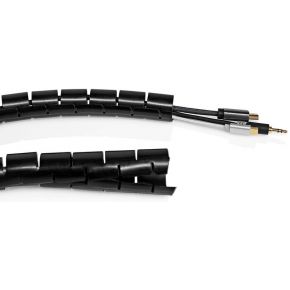 Nedis Kabelmanagement | Sleeve | 2.00 m | 1 Stuks | Maximale kabeldikte: 32 mm | PE | Zwart