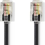 Nedis TCGP90100BK50 telefoonkabel 5 m Zwart