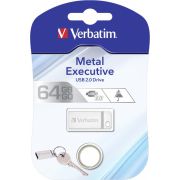 Verbatim-Metal-Executive-64GB-USB-2-0-zilver