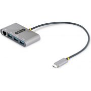 StarTech.com HB30C3A1GEA2 interface hub USB 3.2 Gen 1 (3.1 Gen 1) Type-C 5000 Mbit/s Grijs