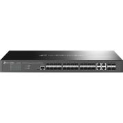 TP-Link TL-SG3428XF netwerk- Managed L2+ Geen 1U Zwart netwerk switch