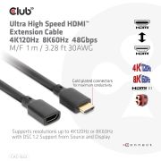 CLUB3D-Ultra-High-Speed-HDMI-Extension-Cable-4K120Hz-8K60Hz-48Gbps-M-F-1-m-3-28-ft-30AWG