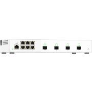QNAP QSW-M2106-4S netwerk- Managed L2 2.5G Ethernet (100/1000/2500) Wit netwerk switch
