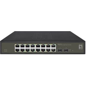 LevelOne GES-2118 netwerk- Managed L2 Gigabit Ethernet (10/100/1000) Zwart netwerk switch