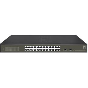 LevelOne GES-2126 netwerk- Managed L2 Gigabit Ethernet (10/100/1000) Zwart netwerk switch