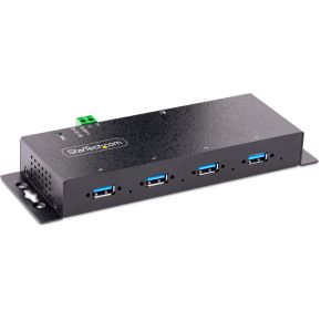 Startech StarTech.com 5G4AINDNP-USB-A-HUB interface hub USB 3.2 Gen 1 (3.1 Gen 1) Type-B 5000 Mbit/s Zwart