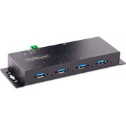 StarTech.com 5G4AINDNP-USB-A-HUB interface hub USB 3.2 Gen 1 (3.1 Gen 1) Type-B 5000 Mbit/s Zwart