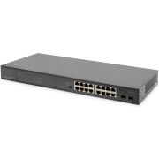 Digitus DN-95347-1 netwerk- Unmanaged Gigabit Ethernet (10/100/1000) 1U Grijs netwerk switch