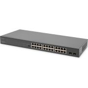 Digitus DN-95348-1 netwerk- Unmanaged Gigabit Ethernet (10/100/1000) 1U Grijs netwerk switch