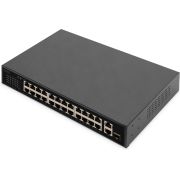 Digitus DN-95356 netwerk- Gigabit Ethernet (10/100/1000) Power over Ethernet (PoE) 1U Zwart netwerk switch