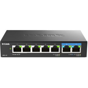 D-Link DMS-107/E netwerk- Unmanaged Gigabit Ethernet (10/100/1000) Zwart netwerk switch