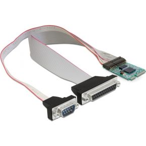 Delock Minipcie Io Pcie Full Size 1 X Seriell Rs 232 1 X Parallel delock kopen in de aanbieding