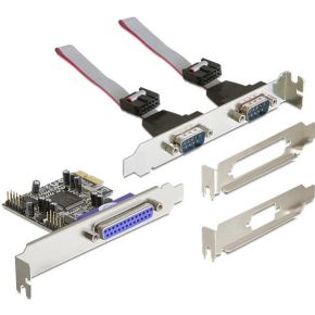 DeLOCK PCI Express card 2 x serial, 1x parallel