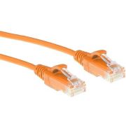 ACT-Oranje-1-meter-LSZH-U-UTP-CAT6-datacenter-slimline-patchkabel-snagless-met-RJ45-connectoren