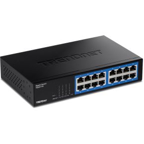 Trendnet TEG-S17D netwerk- Zwart netwerk switch