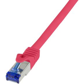 LogiLink C6A014S netwerkkabel Rood 0,25 m Cat6a S/FTP (S-STP)