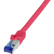LogiLink C6A024S netwerkkabel Rood 0,5 m Cat6a S/FTP (S-STP)