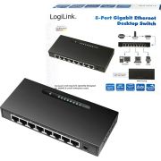 LogiLink-NS0111-netwerk-Gigabit-Ethernet-10-100-1000-Zwart-netwerk-switch