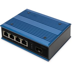Digitus DN-651130 netwerk- Unmanaged Fast Ethernet (10/100) Zwart, Blauw netwerk switch
