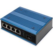 Digitus DN-651131 netwerk- Unmanaged Fast Ethernet (10/100) Zwart, Blauw netwerk switch