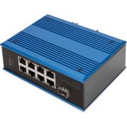 Digitus-DN-651132-netwerk-Unmanaged-Fast-Ethernet-10-100-Zwart-Blauw-netwerk-switch