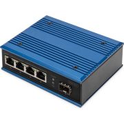 Digitus-DN-651134-netwerk-Unmanaged-Gigabit-Ethernet-10-100-1000-Zwart-Blauw-netwerk-switch