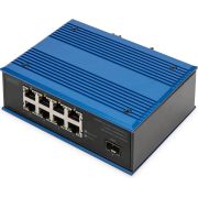 Digitus DN-651137 netwerk- Unmanaged Gigabit Ethernet (10/100/1000) Zwart, Blauw netwerk switch