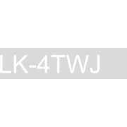 Epson LK-4TWJ Zwart, Transparant