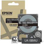 Epson LK-5BWJ Zwart, Wit