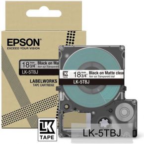 Epson LK-5TBJ Zwart, Transparant