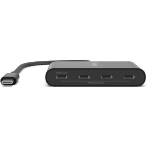 Belkin AVC018BTBK interface hub USB Type-C 10000 Mbit/s Zwart