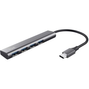 Trust Halyx USB-C naar USB 4-port USB Hub