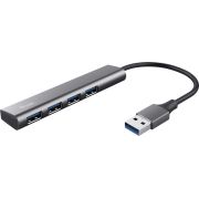 Trust Halyx USB 3.2 Gen 1 (3.1 Gen 1) Type-A 5 Mbit/s Zwart, Grijs