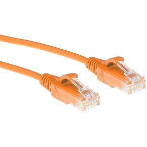 ACT CAT6 U/UTP SLIMLINE OR 0.25M 1 stk netwerkkabel Oranje 0,25 m