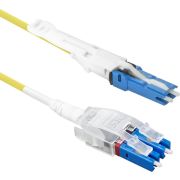 ACT 3 meter Singlemode 9/125 OS2 Polarity Twist uniboot duplex glasvezel patchkabel met CS - LC conn