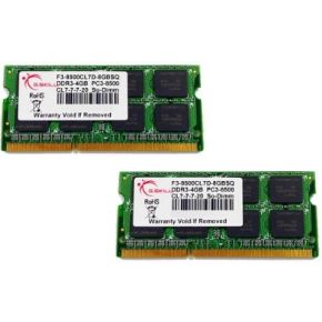 Gskill Ddr3 Sodimm Standard 2X4Gb 1066Mhz gskill kopen in de aanbieding