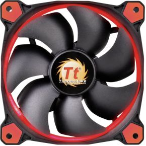 Thermaltake Riing 14 Red LED HSP Ventilator 14 cm Zwart