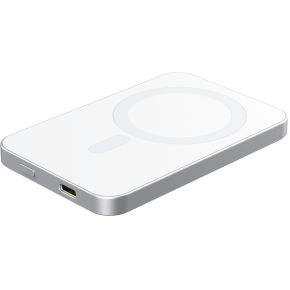 Powerbank RealPower PB-5000 MAG 5.000mAh Magsafe weiss