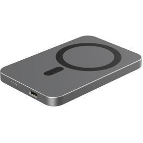 Powerbank RealPower PB-5000 mAh MAG 5000mAh Magsafe grau