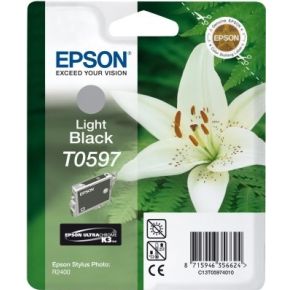 Epson inktpatroon Light Black T0597 Ultra Chrome K3