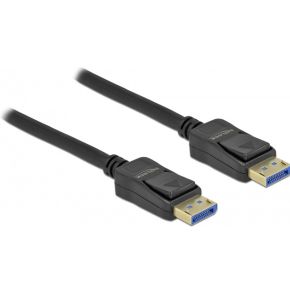 Delock 80264 DisplayPort-kabel DisplayPort Aansluitkabel DisplayPort-stekker 5 m Zwart 10K UHD, Vergulde steekcontacten