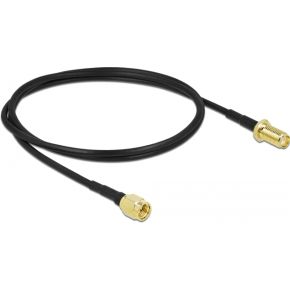 Delock 90447 Antennekabel SMA-stekker naar SMA-aansluiting LMR/CFD100 0,9 m met laag verlies