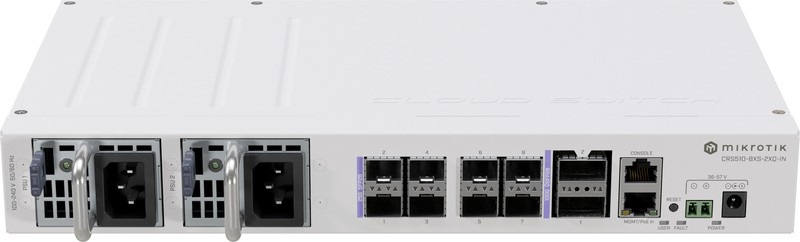 Mikrotik CRS510-8XS-2XQ-IN netwerk-switch L3 Fast Ethernet (10/100) Power over Ethernet (PoE) Wit