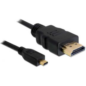 DeLOCK 82664 HDMI kabel High Speed met Ethernet A/D male/male 2m zwart