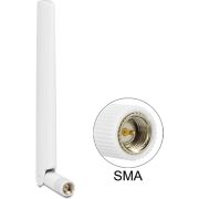Delock 88790 LTE Antenne SMA-stekker 1 - 2,5 dBi omnidirectioneel met flexibele verbinding wit
