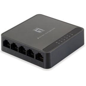 LevelOne GEU-0522 netwerk- Unmanaged Gigabit Ethernet (10/100/1000) Zwart netwerk switch